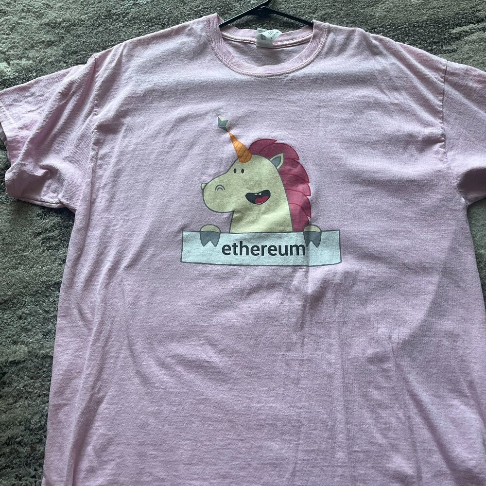Fun Pink Ethereum shirt